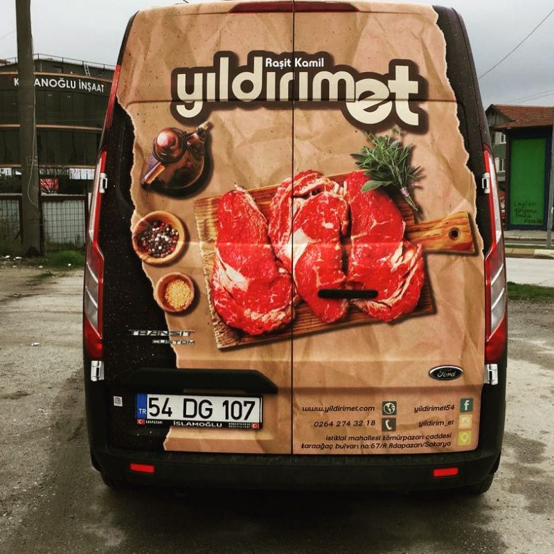 Yıldırım et araç kaplama çalışması #cvonderreklam #yıldırımet #çalışma #tasarim #sakarya #araç #ford #desing #fikir #idea #tasarla #reklam #sanat #sign #car #advertising #vehicle #covering